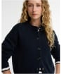 Women's Barbour Woodhouse Cashmere Blend Knitted Cardigan - Navy