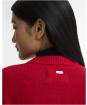Women's Barbour Woodhouse Cashmere Blend Knitted Cardigan - Crimson