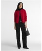 Women's Barbour Woodhouse Cashmere Blend Knitted Cardigan - Crimson