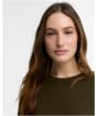 Women's Barbour Penwood Cashmere Knitted Jumper - Olive