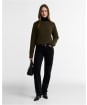 Women's Barbour Penwood Cashmere Knitted Jumper - Olive