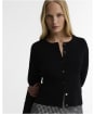 Women's Barbour International Colletta Knitted Cardigan - Black