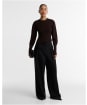 Women's Barbour International Cyrus Knitted Jumper - Truffle