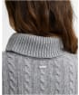 Women's Barbour Ambleside Cable Knitted Jumper - Grey Marl