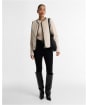 Women's Barbour International Oulton Faux Fur Liner - Light Stone / Black