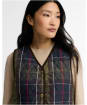 Women's Barbour Tartan Reimagined Icons Reversible Tartan Quilted Liner - Olive / Classic Tartan