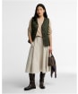 Women's Barbour Tartan Reimagined Icons Reversible Tartan Quilted Liner - Olive / Classic Tartan