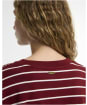 Women's Barbour Ambleside Striped Top - CRANBERRY RED/C