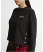 Women's Barbour Pauline Long Sleeve Top - Black