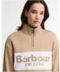 Women's Barbour Zaria Half Zip Sweatshirt - Warm Trench