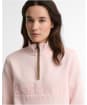 Women's Barbour Cynthia Half Zip Sweatshirt - Pink Blush