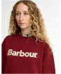 Women's Barbour Hartland Crew Sweatshirt - Cranberry Red