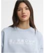 Women's Barbour International Niamh Sweatshirt - Pearl Blue
