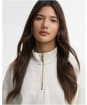 Women's Barbour International Nova Half Zip Sweatshirt - Light Stone