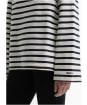 Women's Barbour Amryn Striped Sweatshirt - Cloud / Dark Navy