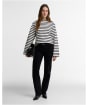 Women's Barbour Amryn Striped Sweatshirt - Cloud / Dark Navy