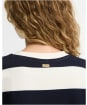 Women's Barbour Eva Sweatshirt - Cloud / Dark Navy