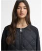 Women's Barbour International Seren Quilted Sweat - Black