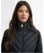 Women's Barbour International Luxara Quilted Sweat - Black