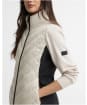 Women's Barbour International Luxara Quilted Sweat - Oyster / Black