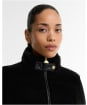 Women's Barbour International Balaton Faux Velvet Quilted Sweater - Black
