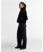 Women's Barbour International Balaton Faux Velvet Quilted Sweater - Black
