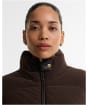 Women's Barbour International Balaton Faux Velvet Quilted Sweater - Truffle