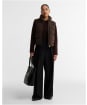 Women's Barbour International Balaton Faux Velvet Quilted Sweater - Truffle