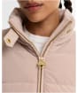 Women's Barbour International Balaton Faux Velvet Quilted Sweater - Nutmeg