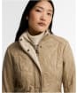 Women's Barbour Cavalry Polarquilt Jacket - LT TRENCH/PEARL