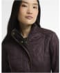 Women's Barbour Cavalry Polarquilt Jacket - FIG/BLACK