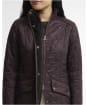 Women's Barbour Cavalry Polarquilt Jacket - FIG/BLACK