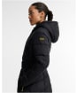 Women's Barbour International Track Line Quilted Jacket - Black