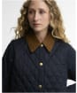 Women's Barbour Icons Modern Liddesdale Quilted Jacket - Dark Navy / Birchwood