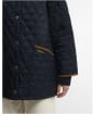 Women's Barbour Icons Modern Liddesdale Quilted Jacket - Dark Navy / Birchwood