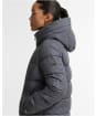 Women's Barbour International Printed Brantley Puffer Jacket - Black Northumberland