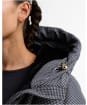 Women's Barbour International Printed Brantley Puffer Jacket - Black Northumberland