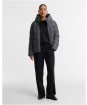 Women's Barbour International Printed Brantley Puffer Jacket - Black Northumberland