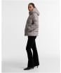 Women's Barbour International Printed Brantley Puffer Jacket - TRUFFLE NORTHUMB