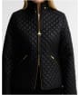Women's Barbour International Binetto Faux Leather Quilted Jacket - Black