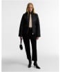 Women's Barbour International Binetto Faux Leather Quilted Jacket - Black