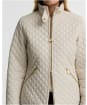 Women's Barbour International Binetto Faux Leather Quilted Jacket - Moonbeam