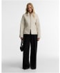 Women's Barbour International Binetto Faux Leather Quilted Jacket - Moonbeam