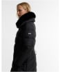 Women's Barbour International Longline Cyrus Puffer Jacket - Black