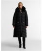 Women's Barbour International Longline Cyrus Puffer Jacket - Black