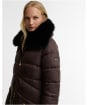 Women's Barbour International Longline Cyrus Puffer Jacket - Truffle