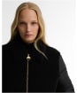 Women's Barbour International Luna Fleece Quilted Jacket - Black