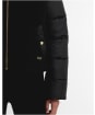 Women's Barbour International Luna Fleece Quilted Jacket - Black