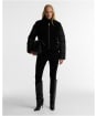 Women's Barbour International Luna Fleece Quilted Jacket - Black