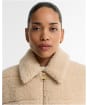 Women's Barbour International Luna Fleece Quilted Jacket - Jasmine / Moonbeam